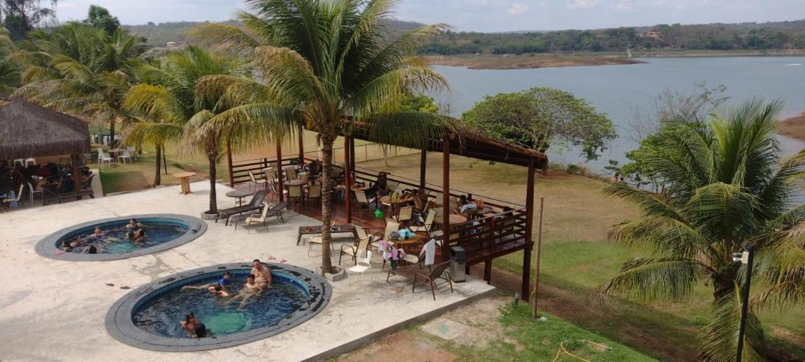 APÊ LINDO ALDEIA DO LAGO COM COZINHA MOBÍLIA NOVA JUNTO AO LAGO CORUMBÁ e KAWANA PARK Caldas Novas Extérieur photo